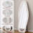 Full Length Mirror, 63" X 24" Floor Mirror/ Wall Mirror, Flannel Wrapped Wooden Frame Floor Mirror,Irregular Wavy Mirror Standing/Halling Large Wall Mirror-2026630012