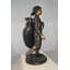 Statue de garçon Michalak portant un sac de golf en bronze - Taille: L 15 po x l 15 po x H 38 po.