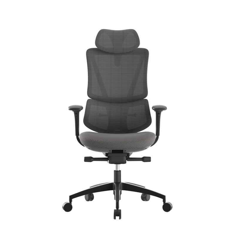 Chaise de bureau en filet StarLiner de qualité commerciale StarLiner, Gris foncé, Noir, noir, noir, noir