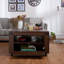 Wheel Coffee Table with Storage