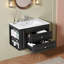 Meuble-lavabo mural de 30 po avec lavabo simple en céramique, armoire de rangement flottante moderne avec robinet à 2 tiroirs non inclus-318065302