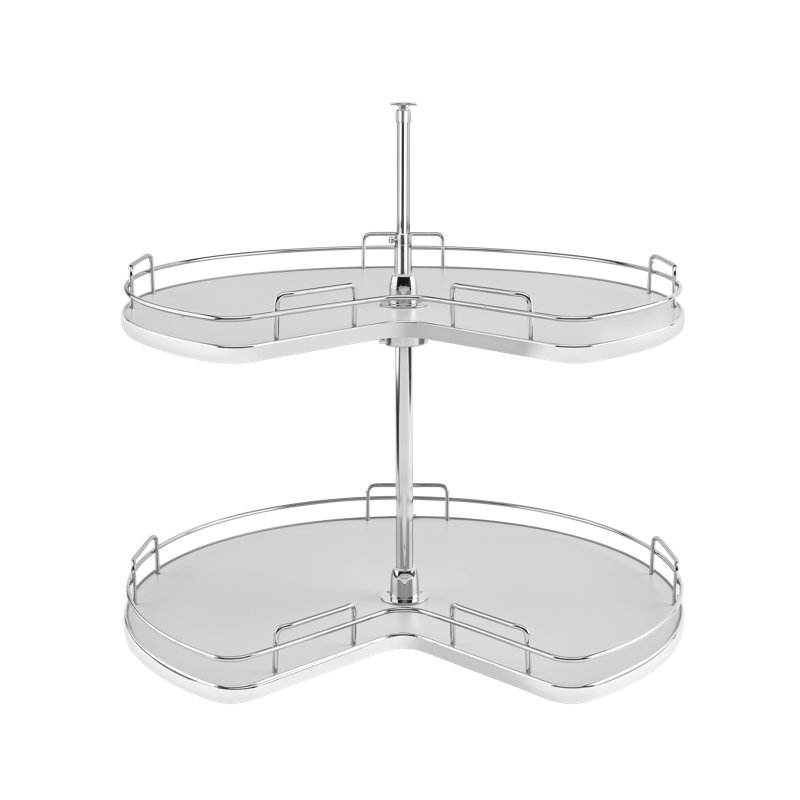 Plateau tournant à 2 tablettes Rev-A-Shelf, Gris