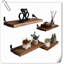 Tablette flottante en bois 5 pièces Fenella