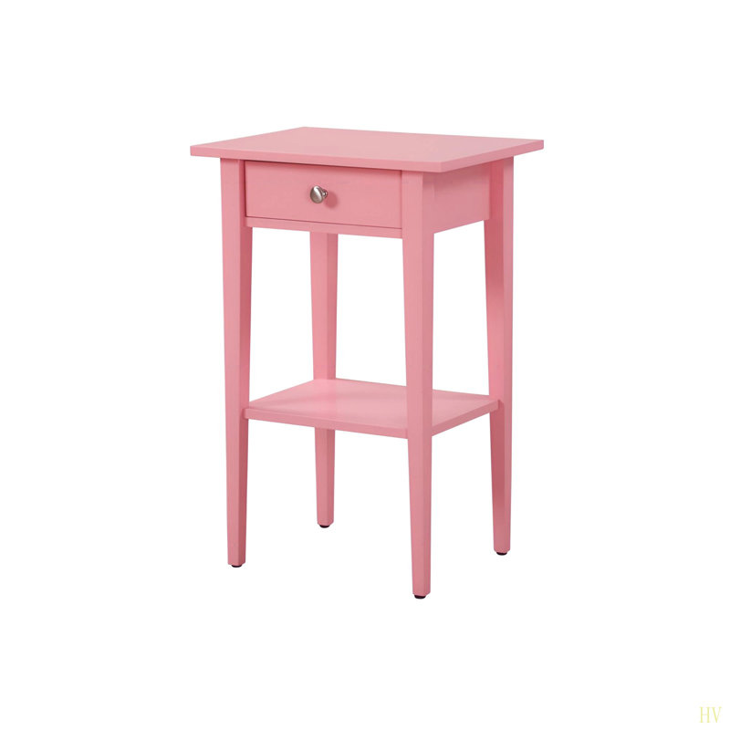Charmante table de chevet contemporaine, Rose