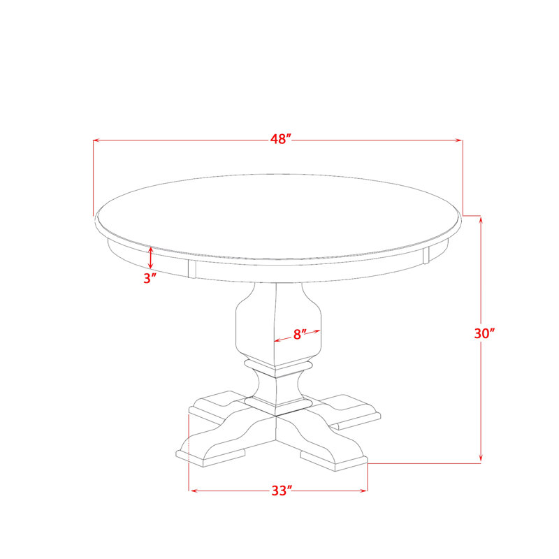 L'ensemble de table de salle à manger 7 pièces comprend une table de salle à manger et 6 chaises Parsons en tissu de polyester beige à haut dossier - finition sablée