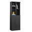 Armoire de rangement, finition noire