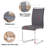 Upholstered Dining Chairs With Chrome Base, Comfortable Kitchen Chairs For Dining Room Or Apartment-1276216638-1276216636