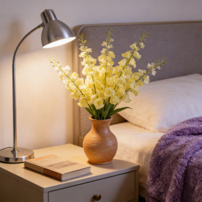5 pièces de fleurs artificielles, 36 po de fleurs artificielles en soie avec des tiges pour la fête de mariage, décoration de jardin, décoration intérieure