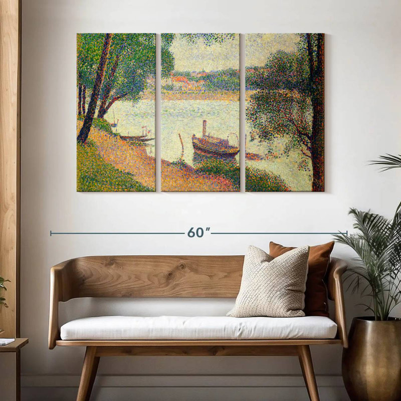 Meat Gray Weather Grande Jatte 1886-1888, H 32 po x l 50 po