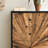 51” Tall Reclaimed Wood Parquet Accent Dresser Cabinet