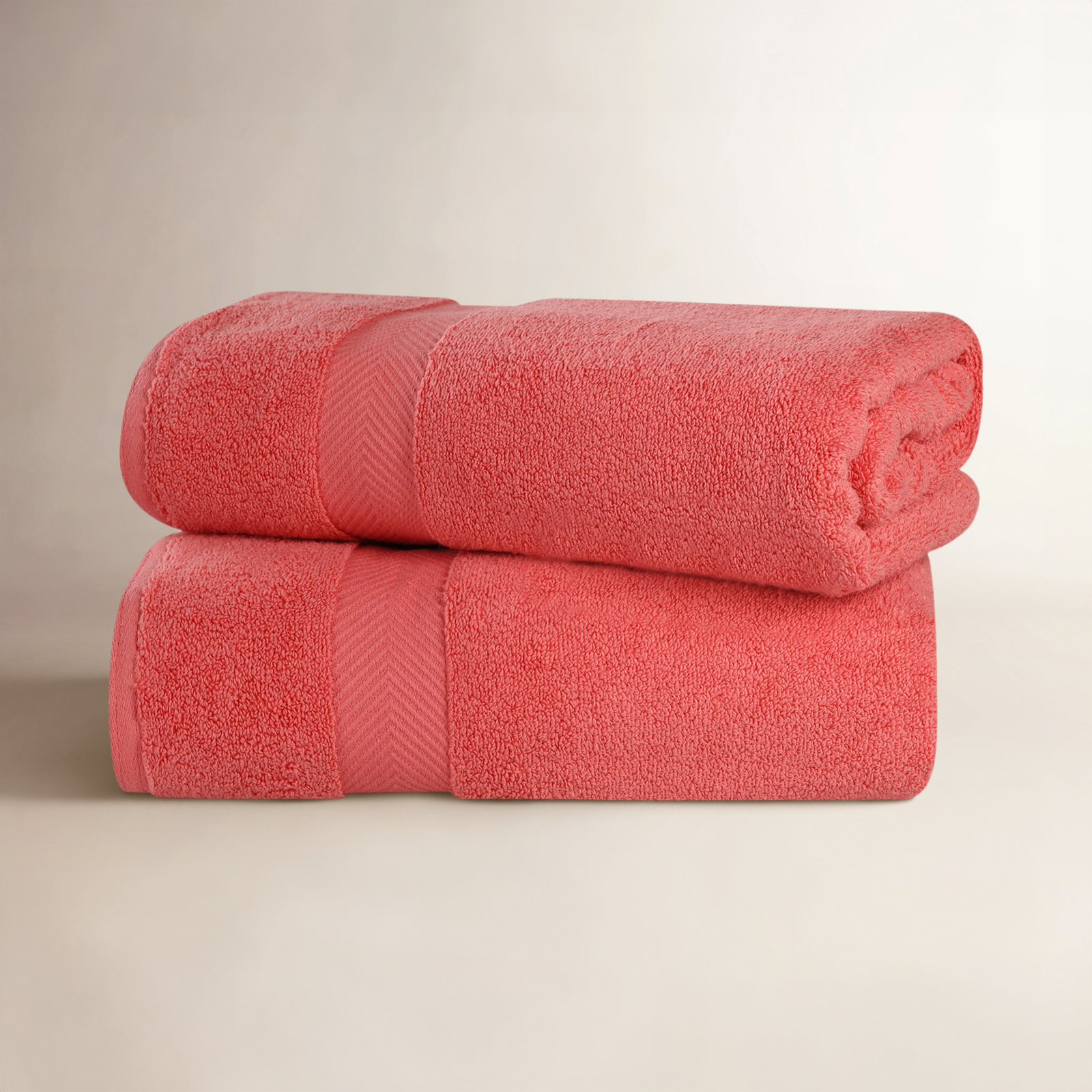 Hamachi Cotton Bath Sheet, Coral