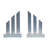 Crystal Pyramid Geometric Decorative Silver Bookends Set-1027079090