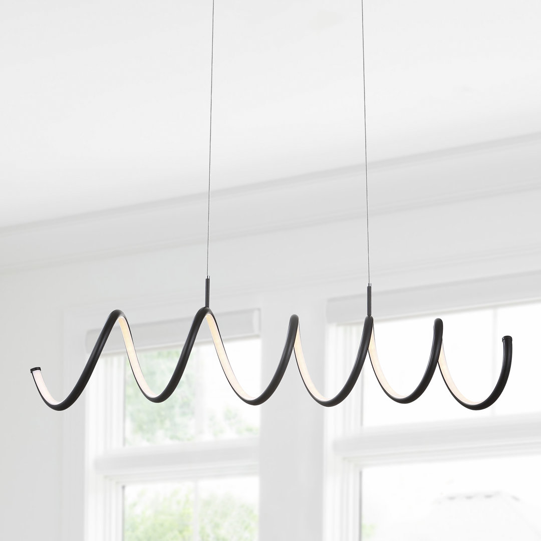Cumby 1-Light LED Unique / Statement Geometric Pendant Orren Ellis