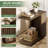 Solid Wood End Table, C-Shaped Side Table for Sofa, Bed-1267817940
