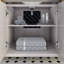 Ensemble de meuble-lavabo simple en bois massif l 60 po x P 22 po Terrence II avec rangement furtif et plateau en pierre reconstituée Terrence II-544204887-544204880