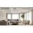 Mizer Modern 1 Light Square LED Crystal Flush Mount