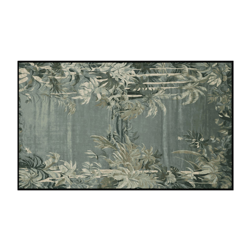 Machine Washable Gray Area Rug, Rectangle 6' x 9'