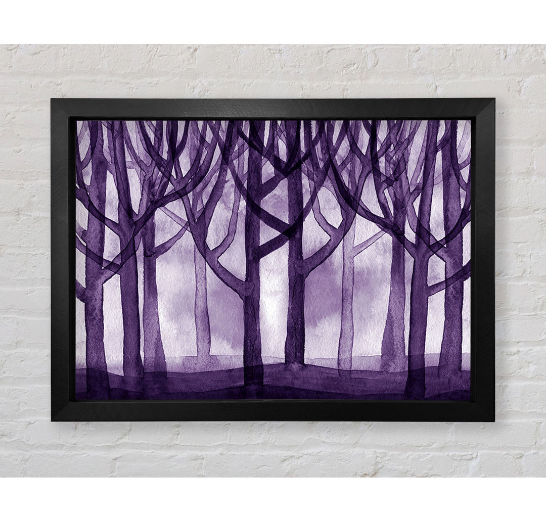 Purple Woodland - Einzelner Bilderrahmen Kunstdrucke