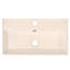 Meuble-lavabo 21,6 po, armoire combinée, meuble de rangement pour salle de bain, lavabo simple en céramique, rangement à gauche-111123715