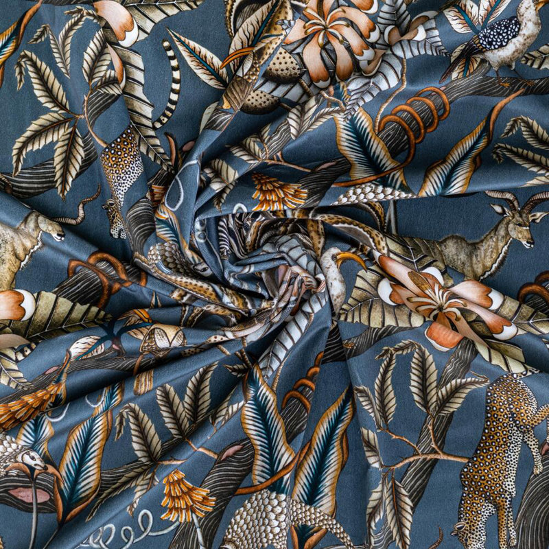 Ardmore Velvet Fabric, Ash