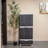 Lockable Storage Cabinet with 3 Adjustable Shelves and Bottom Drawer - Gray