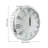 Round Wall Clock Twinkle Crystal Diamond Wall Clock With Silver Beveled Glass Edging