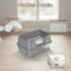 Stainless Steel Litter Box with Scoop-1100957678-1100957673