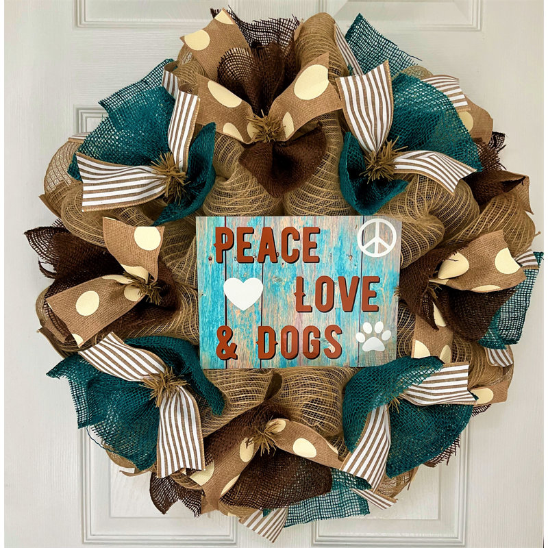 Couronne pour animaux de compagnie Peace Love and Dogs