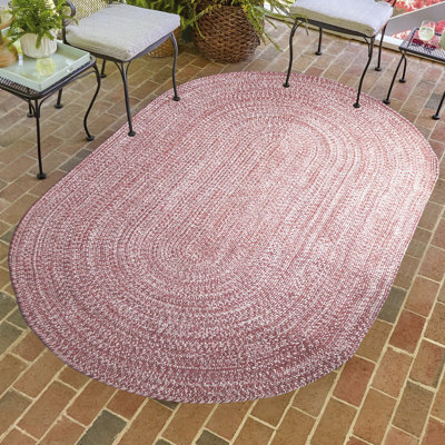 Ulmer Braided Reversible Two-Tone Indoor Outdoor Runner or Area Rug