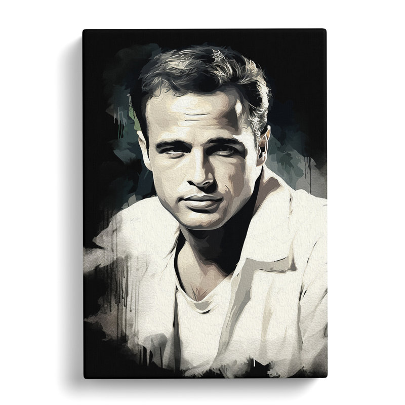 Marlon Brando Romanticism - No Frame Print, 50cm H x 35cm W x 3cm D
