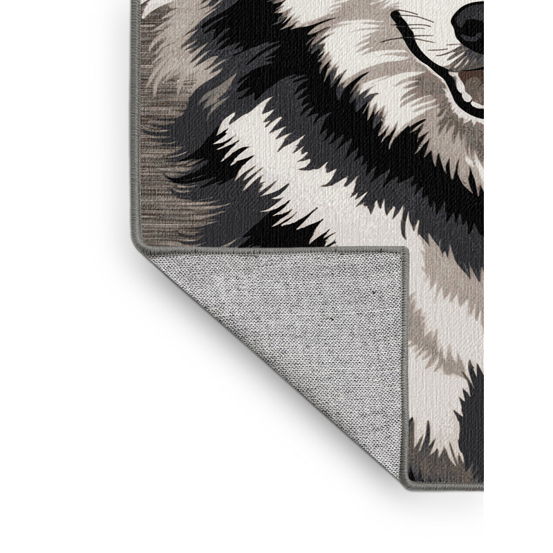 Tapis lavable Alaskan Malamute Dogs, Carré 4 pi