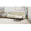 Canapé modulaire, canapé modulaire en velours côtelé ivoire, canapé convertible 3 places, canapé en forme de L et lit