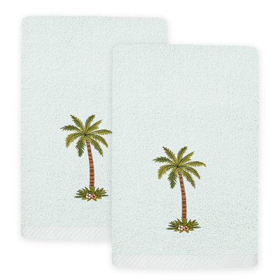 Palmera 2 Piece Turkish Cotton Fingertip Towel Set