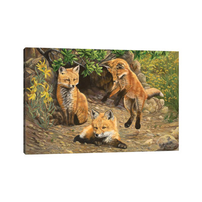 «Let's Play» par Laura Curtin - peinture sur toile tendue