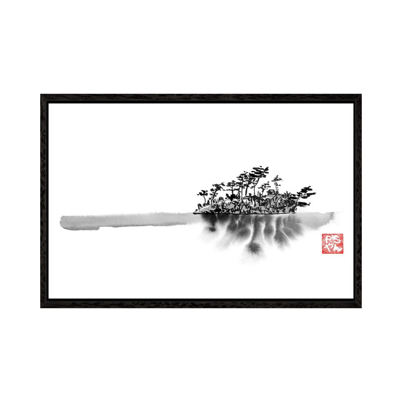 Frozen Island by Péchane - Print on Canvas, Black Framed, 152.5 cm H x 101.5 cm W