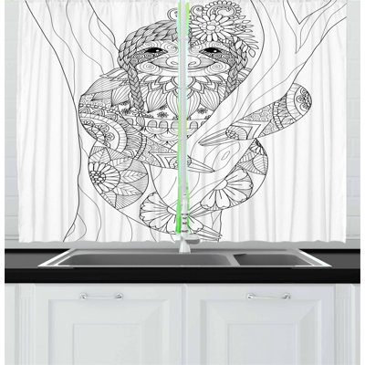 Pointed Kitchen Curtain