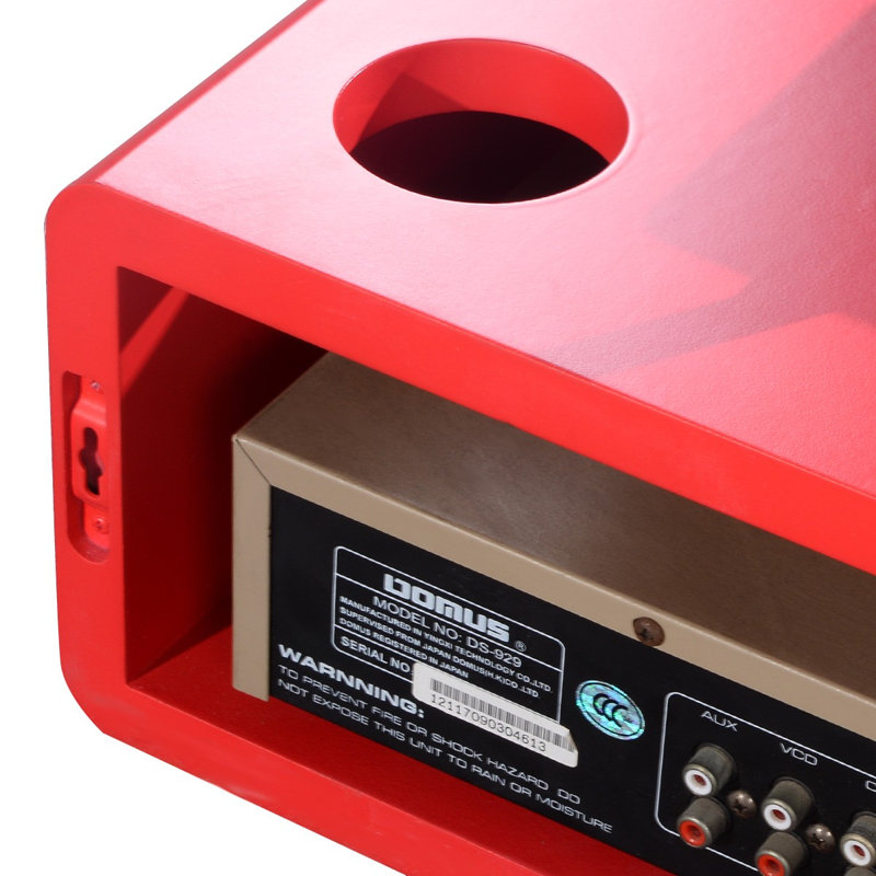 Plastic / Acrylic Floating Shelf, Red