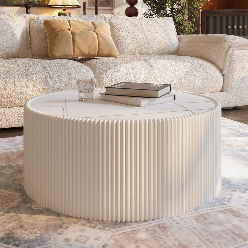 Table basse Elegant, H 14,61 po x l 29,57 po x P 29,57 po, Gris