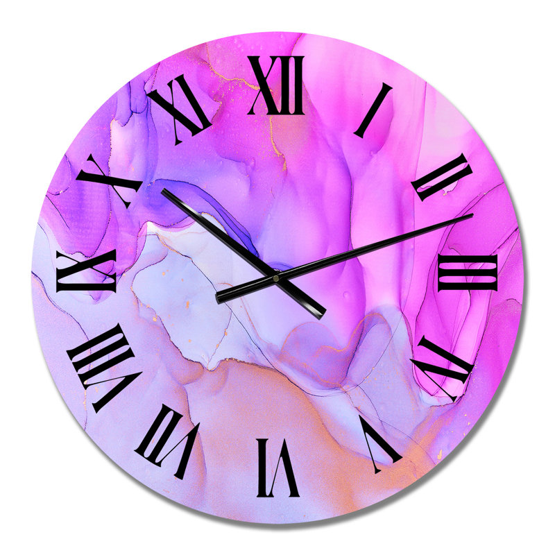 Horloge murale rose, Petit