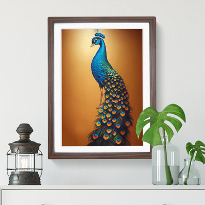 Shimmering Peacock - Framed Print