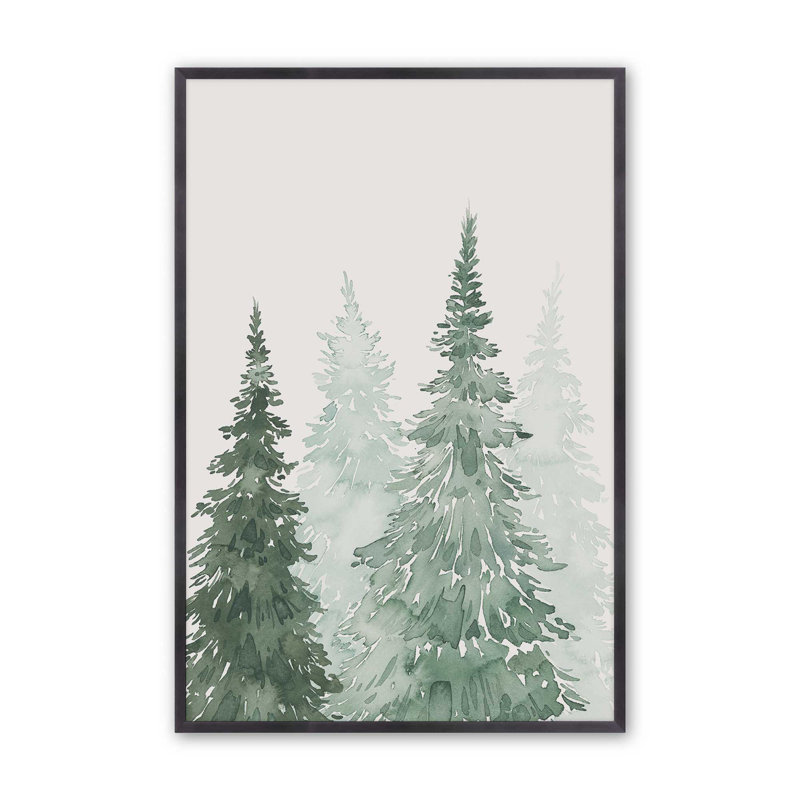 Whispering Spruce Shadows II, Encadrement ouvert, zinc vieilli, H 15,25 po x l 12,25 po