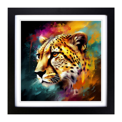 Cheetah Abstract Art No.2 - Framed Print