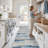 Modern Abstract Kitchen Rug: Ultra Soft Washable Hallway Entryway Carpet Indoor Non Slip Low Pile Floor Mat-295113405