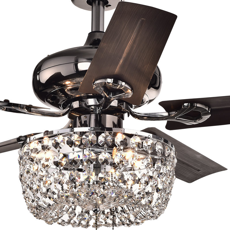 Aslan 42'' Ceiling Fan with Light Kit, Pull Chains
