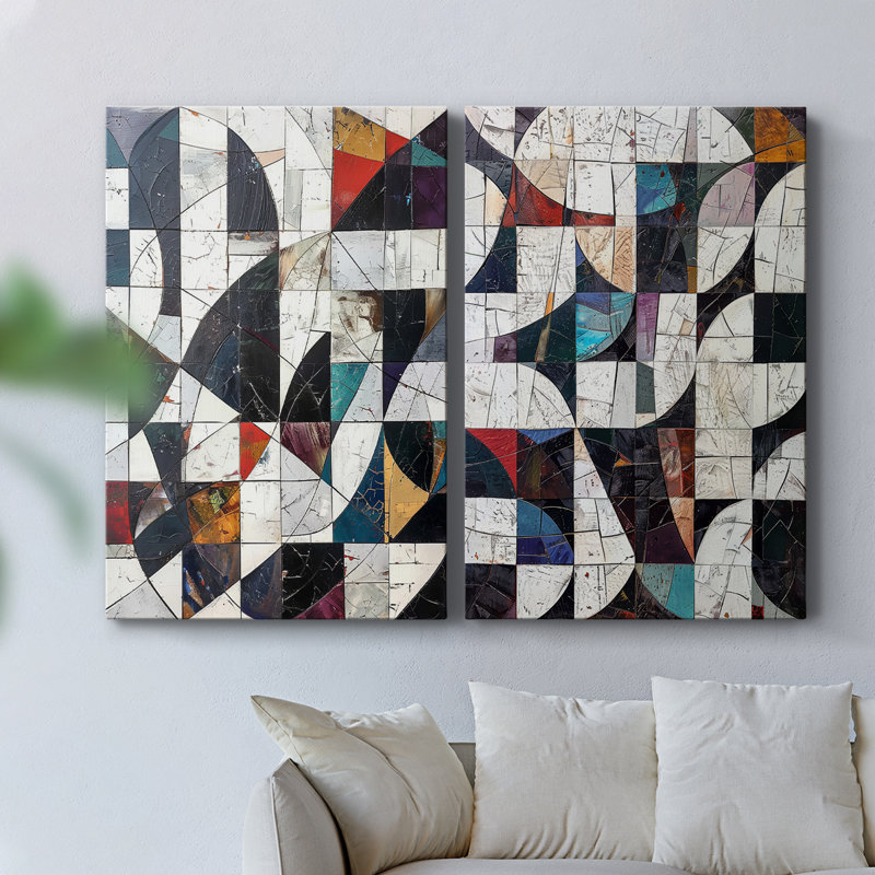 ABSTRACT Series LII - Toile tendue avec châssis de qualité supérieure - Prêt à être accroché