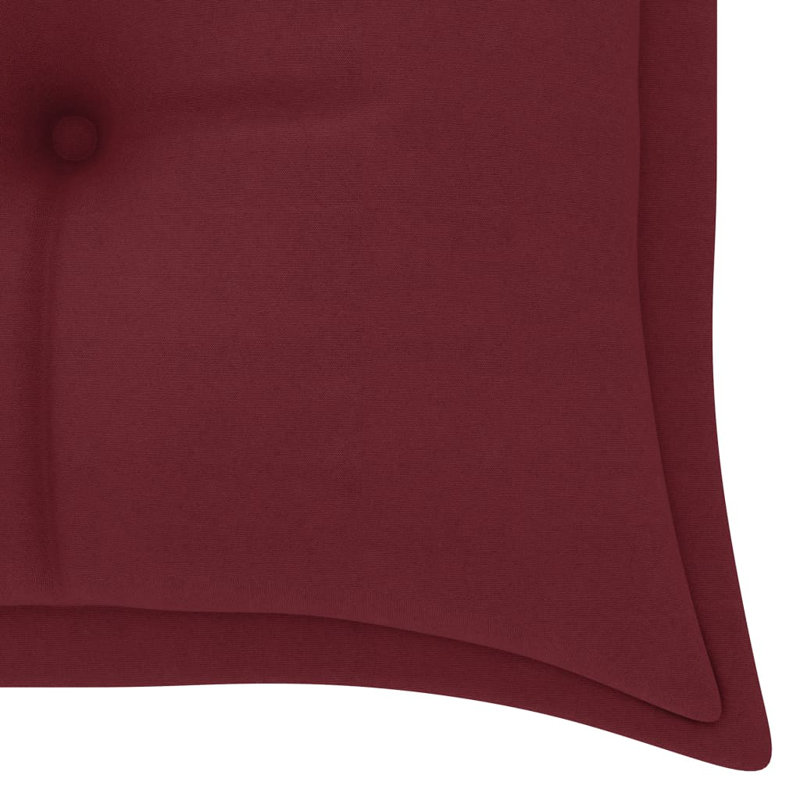 Banc de jardin en bois Goodenche, Rouge