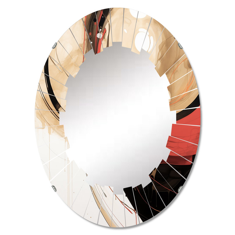 Avagrace - Miroir mural moderne ovale, 30 po x 20 po