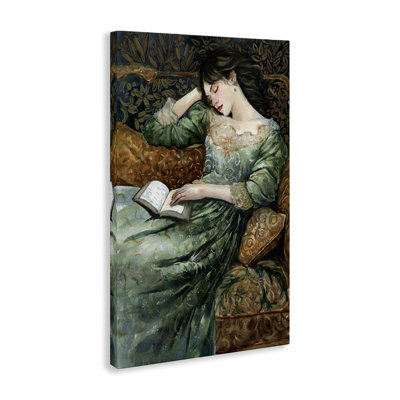  «Woman in Ornate Gown», art mural sur toile par Cloverfield & Co.