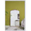 Miroir arqué pleine longueur 66 po x 36 po, cadre doré élégant pour le salon et la chambre à coucher