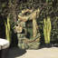 Fiberglass and Resin Tiered Woodcut Fountain-97804529